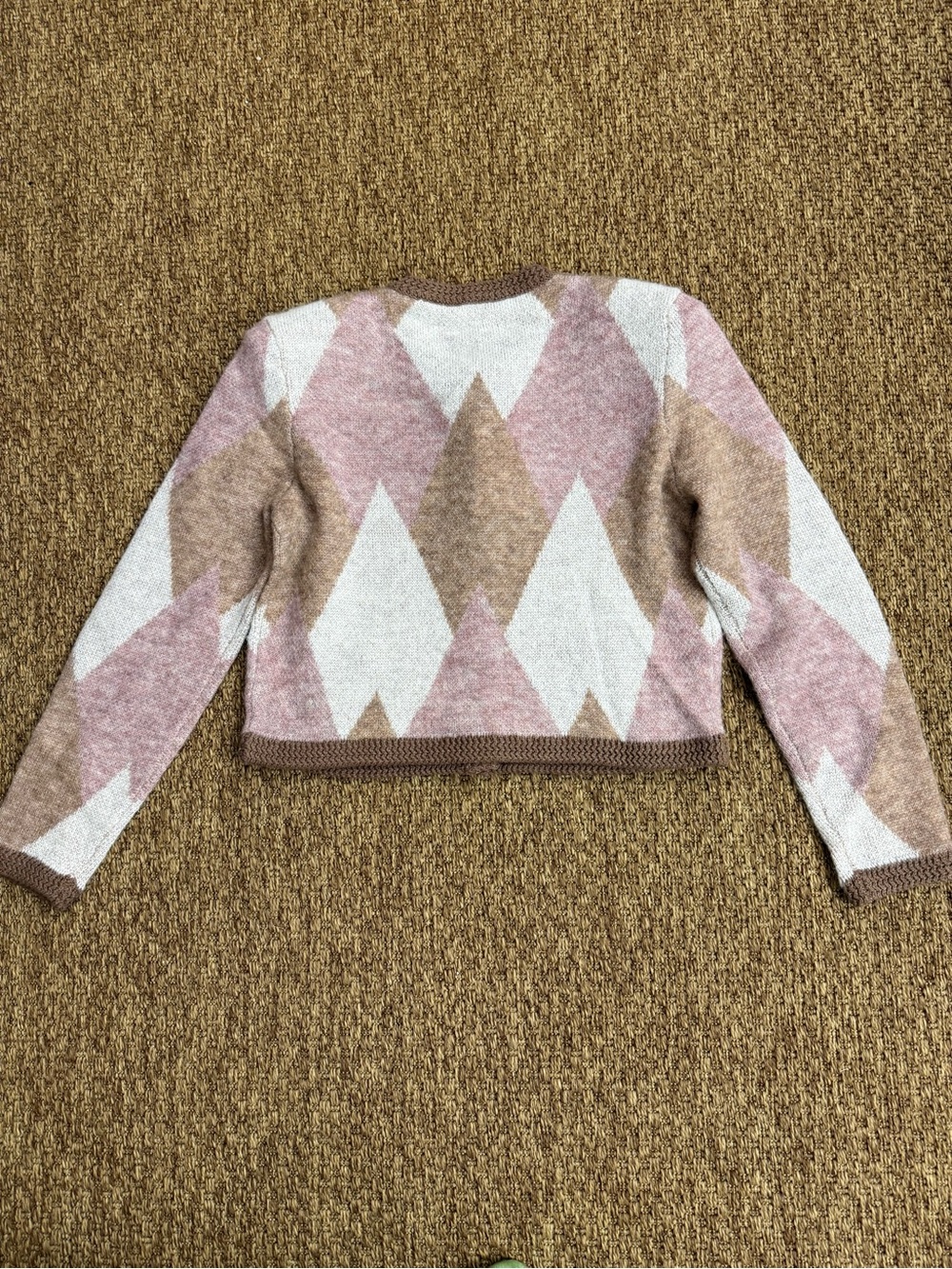 L'AGENCE 
Siobhan Fuzzy Argyle Cardigan - Picture 10 of 16